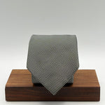 Holliday &amp; Brown Vintage
100% Silk
Tipped
Black and Off White Stripes Tie
Handmade in England
9 cm x 146 cm
#10193