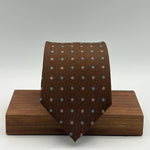 Drake's for Cruciani &amp; Bella
100% Silk
Tipped
Brown Tie
Pink and Light Green Tie
Handmade in England
9 cm x 146 cm
#6510