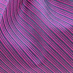 Drake's for Cruciani &amp; Bella
100%&nbsp; Woven Silk
Tipped
Purple and Black motif Stripes Tie
Handmade in London, England
9,5 cm x 150 cm