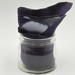 Cruciani &amp; Bella
Hand-rolled&nbsp;&nbsp;
100% Silk
Blue and Fucsia
Dots Pocket Square
Made in Italy
33 cm X 33 cm
#10351
