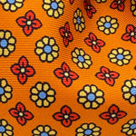 Cruciani &amp; Bella
100% Printed Silk&nbsp;
Tipped
Orange, Yellow, Red LIght Blue Motif Tie
Handmade in Italy
8,5 cm x 148 cm
New Old Stock
#10442