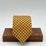 Cruciani &amp; Bella
100% Printed Silk&nbsp;
Tipped
Yellow, Red LIght Blue Motif Tie
Handmade in Italy
8,5 cm x 148 cm
New Old Stock
#10444