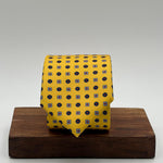 Cruciani &amp; Bella
100% Printed Silk&nbsp;
Tipped
Yellow, Blue, Light Blue and Red Motif Tie
Handmade in Italy
8,5 cm x 148 cm
New Old Stock
#10518