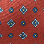 Cruciani &amp; Bella
100% Printed Silk&nbsp;
Tipped
Red Wine, Light Blue and Yellow Motif Tie
Handmade in Italy
8,5 cm x 148 cm
New Old Stock
#10517
