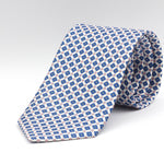 Cruciani & Bella - Silk - White,  Blue and Pink n Tie 