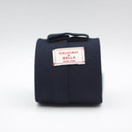 Cruciani & Bella 100% Silk Grenadine garza fina  Unlined Hand rolled blades Midnight blue Handmade in Italy 8 cm x 150 cm