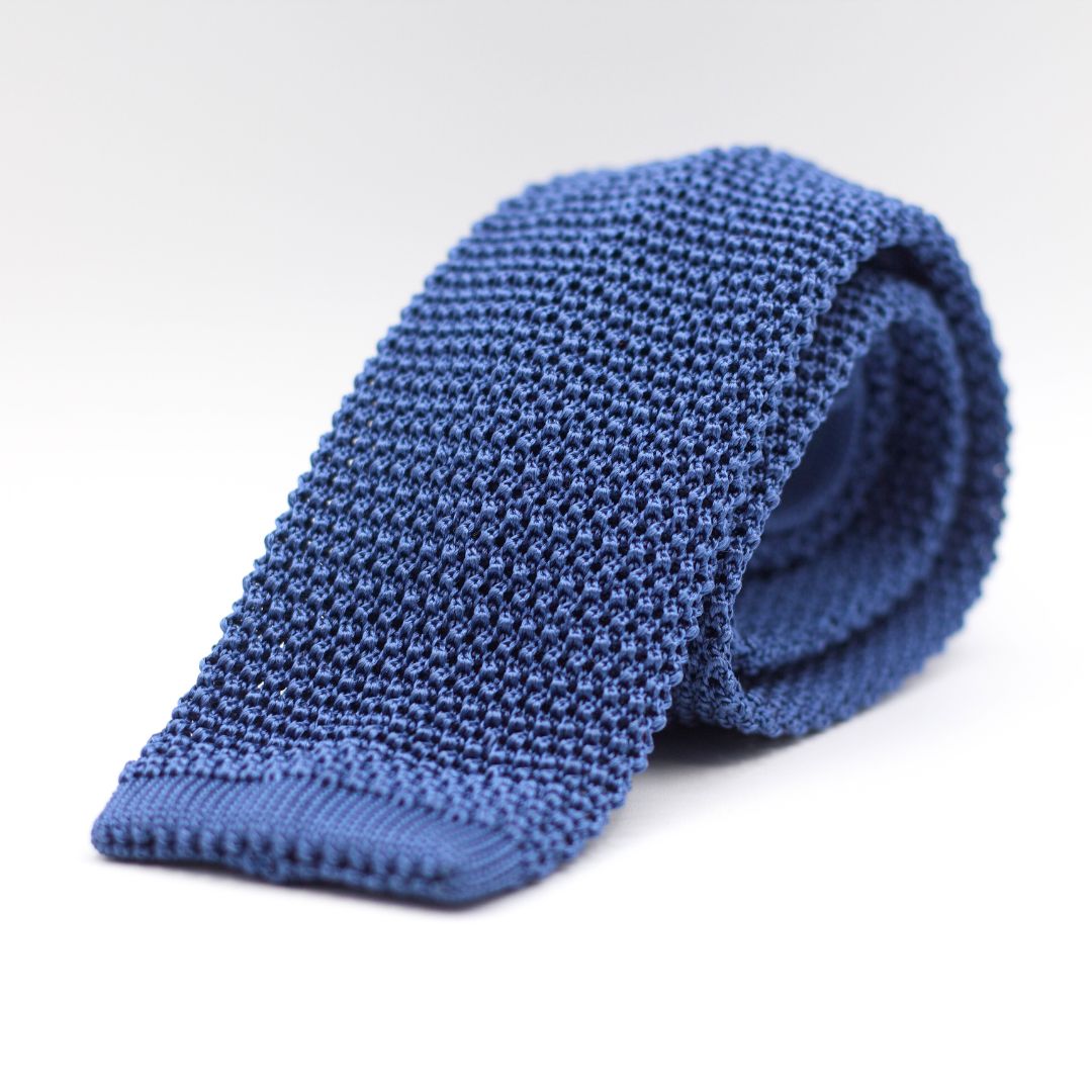 Cruciani & Bella - Knitted Silk - Light Blue Knitted Tie 