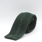 Holliday & Brown  100% Knitted Silk Handmade in Como, Italy Forrest green 6 cm x 145 cm