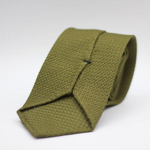 Cruciani & Bella 100% Silk Grenadine Garza Grossa Woven in Italy Unlined Light Green tie Handmade in Italy 8 cm x 150 cm