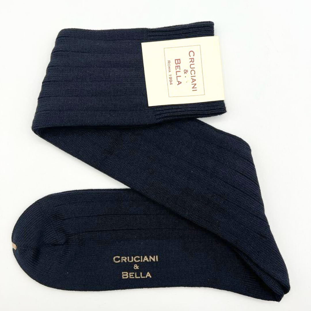Cruciani & Bella Knee-High socks One Size Made in Italy Stretch Cotton  Cotton 93% - Nylon 6% - Lycra 1%