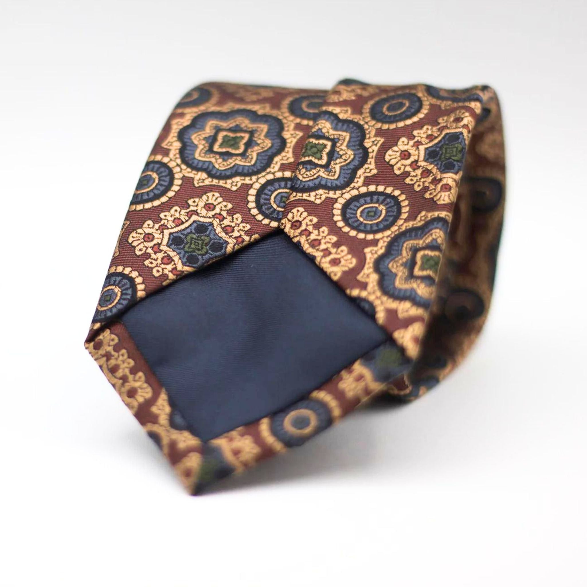 Black, with Purple, Orange &nbsp;and Grey Floral motif tie&nbsp;