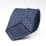 Blue, with Brown floral motif tie