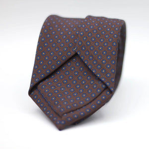 Brown with Blue and Yellow floral motif tie&nbsp;