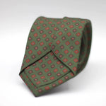 Green with Orange and Brown motif tie