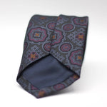 Black, with Purple, Orange &nbsp;and Grey Floral motif tie&nbsp;