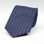 Blue, with Brown floral motif tie