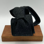Drake's for Cruciani & Bella 100% Cachemire Tipped Dark Grey and Light Grey Malange  Handmade in England 9 cm x 149 cm #6485