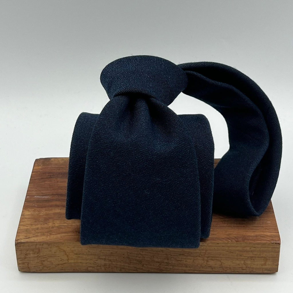 Drake's -  Wool -  Blue Plain  Tie  #6496