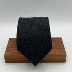 Drake's for Cruciani & Bella 100% Cachemire Tipped Dark Grey and Light Grey Malange  Handmade in England 9 cm x 149 cm #6485