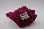 Magenta knitted tie