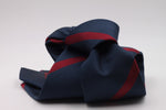 Navy Blue and Red  stripe tie