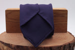 100% Super 140's Worsted Wool Gabardine 9 oz Unlined Hand rolled blades Purple plain  tie Handmade in Rome, Italy 8 cm x 150 cm