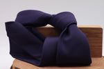 100% Super 140's Worsted Wool Gabardine 9 oz Unlined Hand rolled blades Purple plain  tie Handmade in Rome, Italy 8 cm x 150 cm