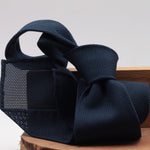 100% Grenadine garza fina silk Unlined Hand rolled blades Blu Navy Handmade in Rome, Italy 8 cm x 150 cm