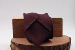100% Grenadine garza fina silk Unlined Hand rolled blades Burgundy plain tie Handmade in Rome, Italy 8 cm x 150 cm N.B :