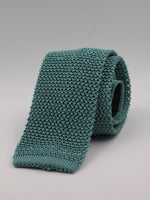 Cruciani & Bella 100% Knitted Silk Light Green tie Handmade in Italy 6 cm x 147 cm