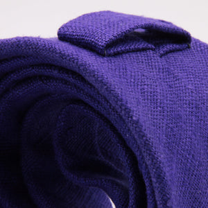 Drake's for Cruciani e Bella 100%  Tussah Silk Purple Unlined Tie Handmade in London, England 7 cm x 149 cm #5349