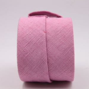 Drake's for Cruciani e Bella 100%  Tussah Silk Pink Unlined Tie Handmade in London, England 7 cm x 149 cm #5352