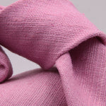 Drake's for Cruciani e Bella 100%  Tussah Silk Pink Unlined Tie Handmade in London, England 7 cm x 149 cm #5352