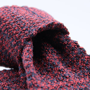 Cruciani & Bella 50% Silk - 50% Wool Red and Blue knitted tie Handmade in Italy 6 cm x 148 cm #6086