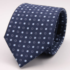 Holliday & Brown for Cruciani & Bella 100% printed Silk Self tipped Blue and Light Blue motif tie Handmade in Italy 8 cm x 150 cm #6315