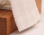 Drake's for Cruciani & Bella 100% Knitted Cotton White knitted tie Handmade in Germany 6 cm x 145 cm #5235