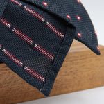 Cruciani & Bella 100% Silk Garza Sottile Woven in Italy Unlined Hand rolled blades Blue, Red and White Handmade in Italy 8 cm x 150 cm #6182