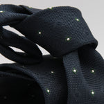 Cruciani & Bella 100% Silk Garza Sottile Woven in Italy Unlined Hand rolled blades Blue, Dark Green and White Handmade in Italy 8 cm x 150 cm #6185