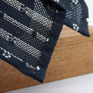 Cruciani & Bella 100% Silk Garza Sottile Woven in Italy Unlined Hand rolled blades Blue and White Handmade in Italy 8 cm x 150 cm #6188