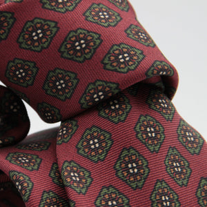 Ancient Madder Rust Medallion Silk Tie