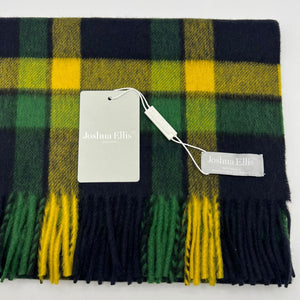 Joshua Ellis 100% Cachemire Made In England 30 x 180 cm Tartan Motif #6076