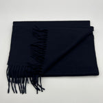 Joshua Ellis 100% Cachemire Made In England 30 x 180 cm Blue Plain #6070
