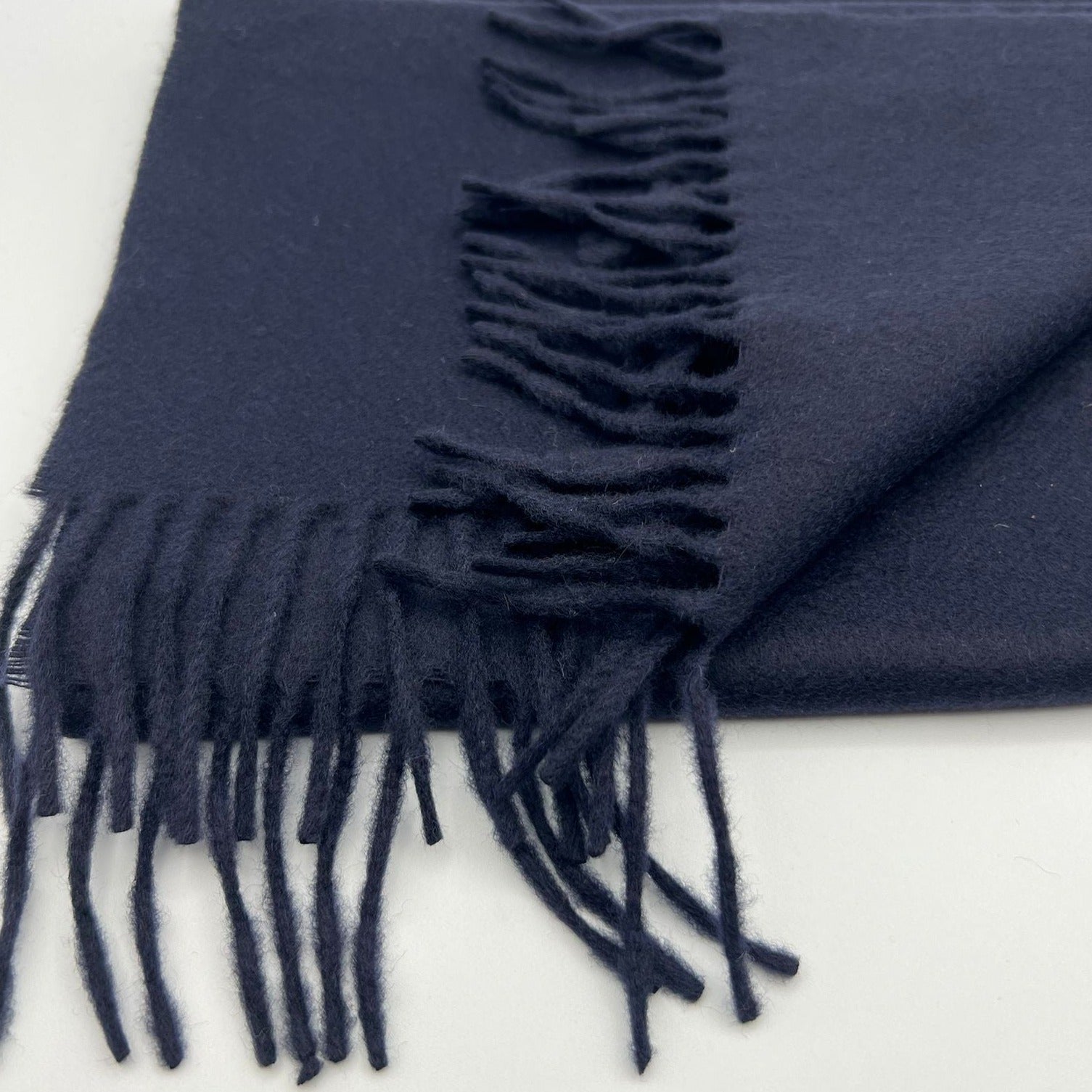 Joshua Ellis 100% Cachemire Made In England 30 x 180 cm Blue Plain #6070