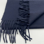 Joshua Ellis 100% Cachemire Made In England 30 x 180 cm Blue Plain #6070