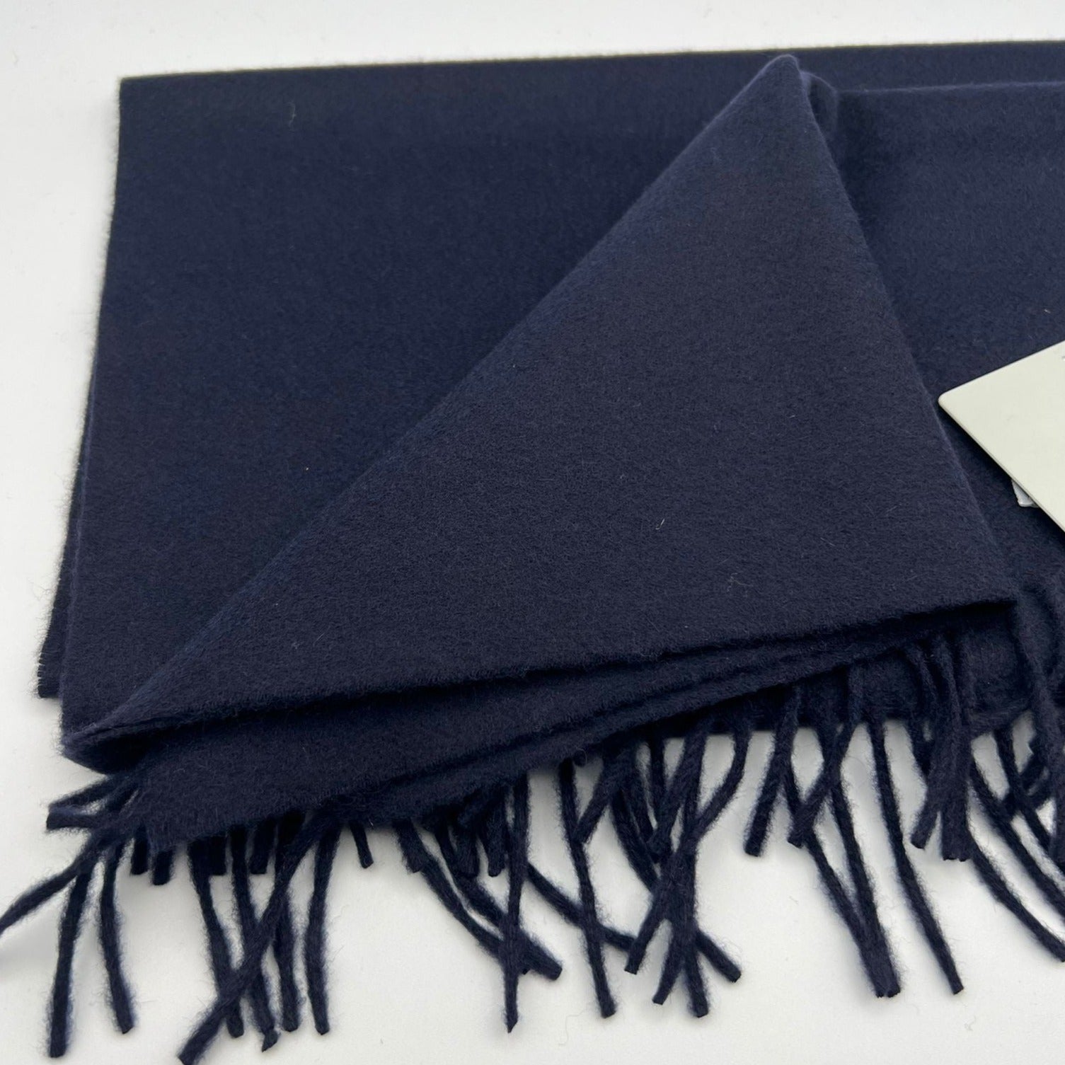Joshua Ellis 100% Cachemire Made In England 30 x 180 cm Blue Plain #6070