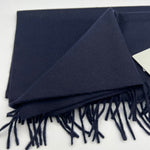 Joshua Ellis 100% Cachemire Made In England 30 x 180 cm Blue Plain #6070