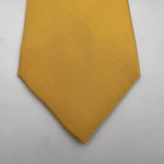 Cruciani & Bella 100% Silk Self Tipped Yellow Tie Handmade in Italy 9,5 cm x 149 cm New Old Stock #7307