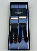 Albert Thurston for Cruciani & Bella Made in England Adjustable Sizing 40 mm Woven Barathea  Wisteria Plain Braces Braid ends Y-Shaped Nickel Fittings Size: XL #6768
