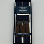 Albert Thurston - Elastic Braces - 35 mm - Blue, Purple Stripes  #7491