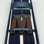 Albert Thurston - Elastic Braces - 35 mm - Blue, Purple Stripes  #7491